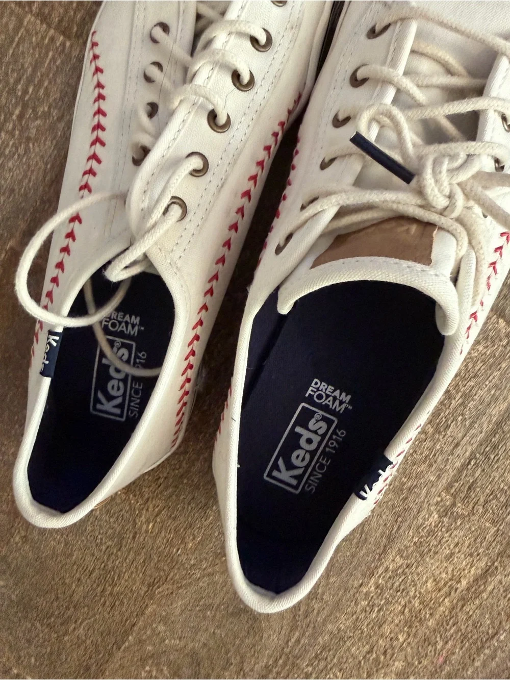 Keds Women’s Baseball Champion Pennant Lace Up | Size 8.5